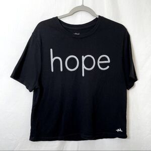 The Phluid Project Hope Graphic Tee Shirt in Black